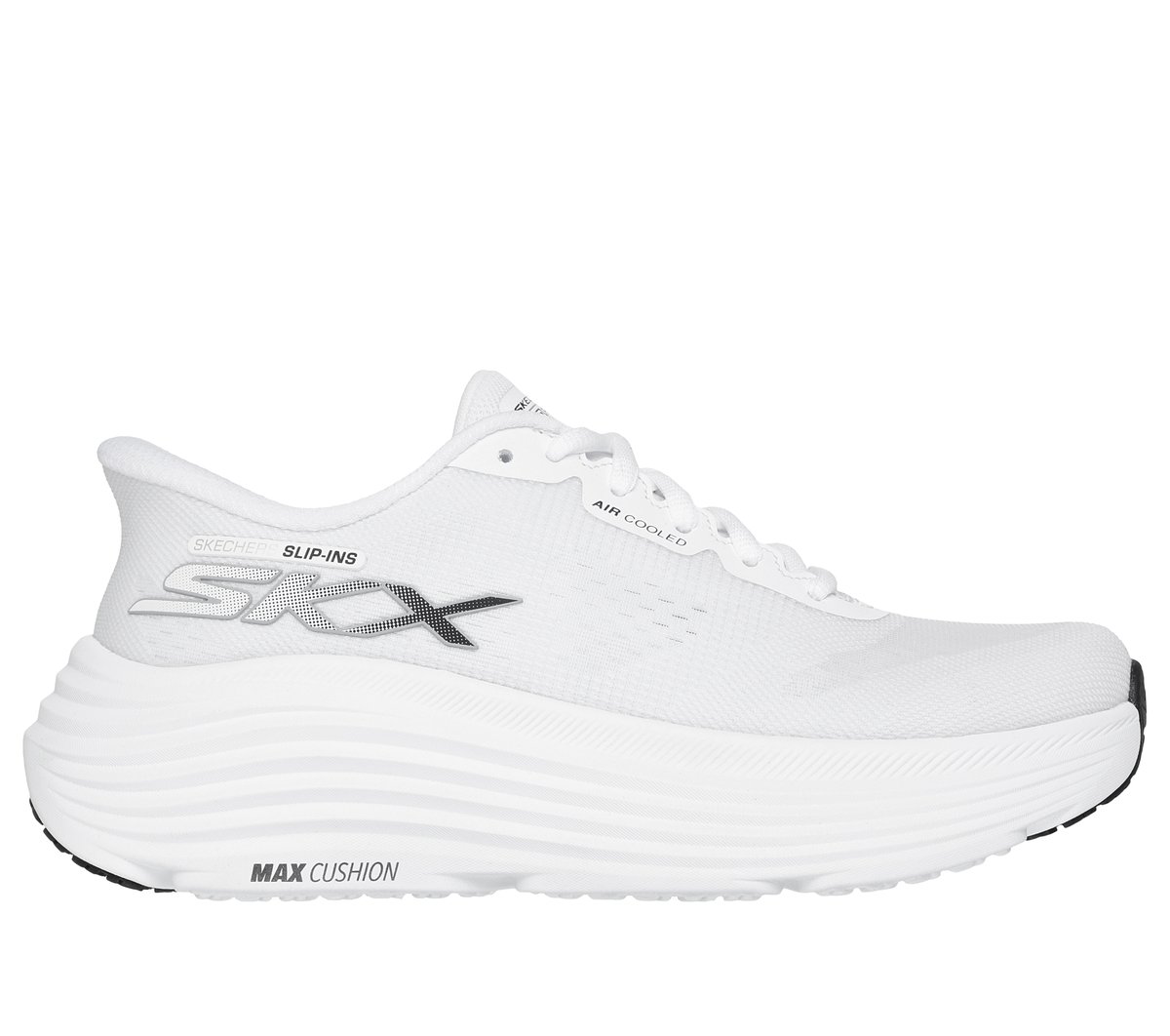 Skechers Slip-ins: Max Cushioning Endeavour - Hallandale — WHITE / BLACK