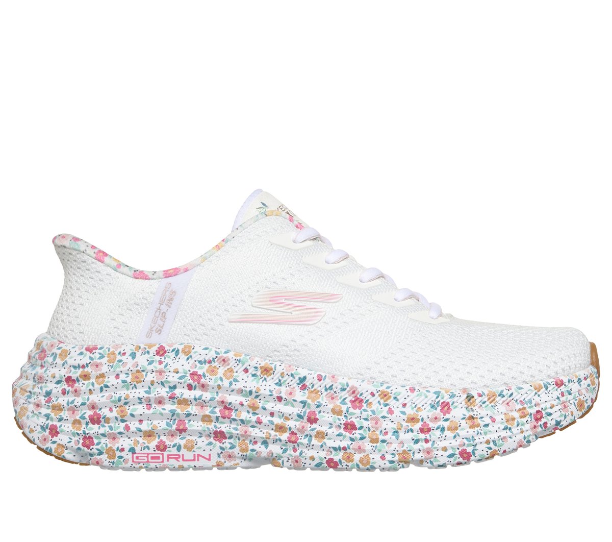 Skechers Slip-ins: Max Cushioning Endeavour - Dabney — WHITE / PINK