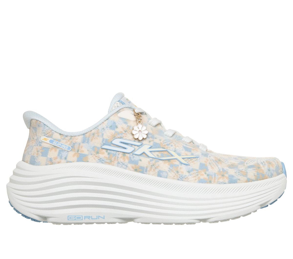 Skechers Slip-ins: Max Cushioning Endeavour - Daisy Burst — LIGHT BLUE