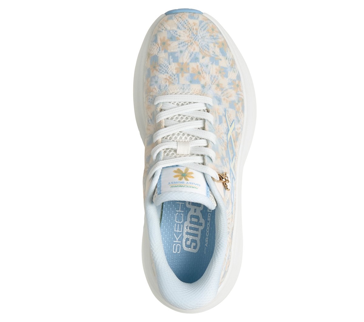 Skechers Slip-ins: Max Cushioning Endeavour - Daisy Burst — LIGHT BLUE