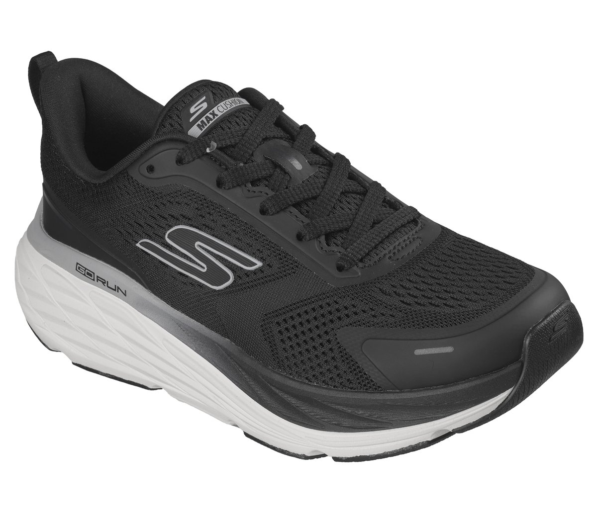 Max Cushioning Elite 3 — BLACK / WHITE