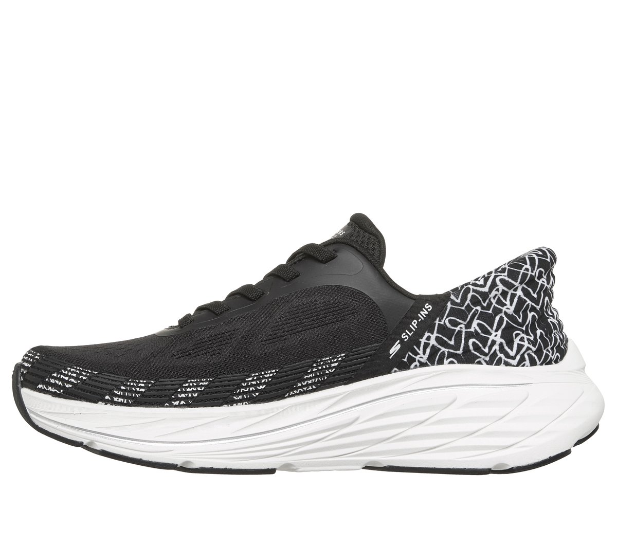 Skechers Slip-ins JGoldcrown: Max Cushioning Elite 3 - Velora — BLACK / WHITE