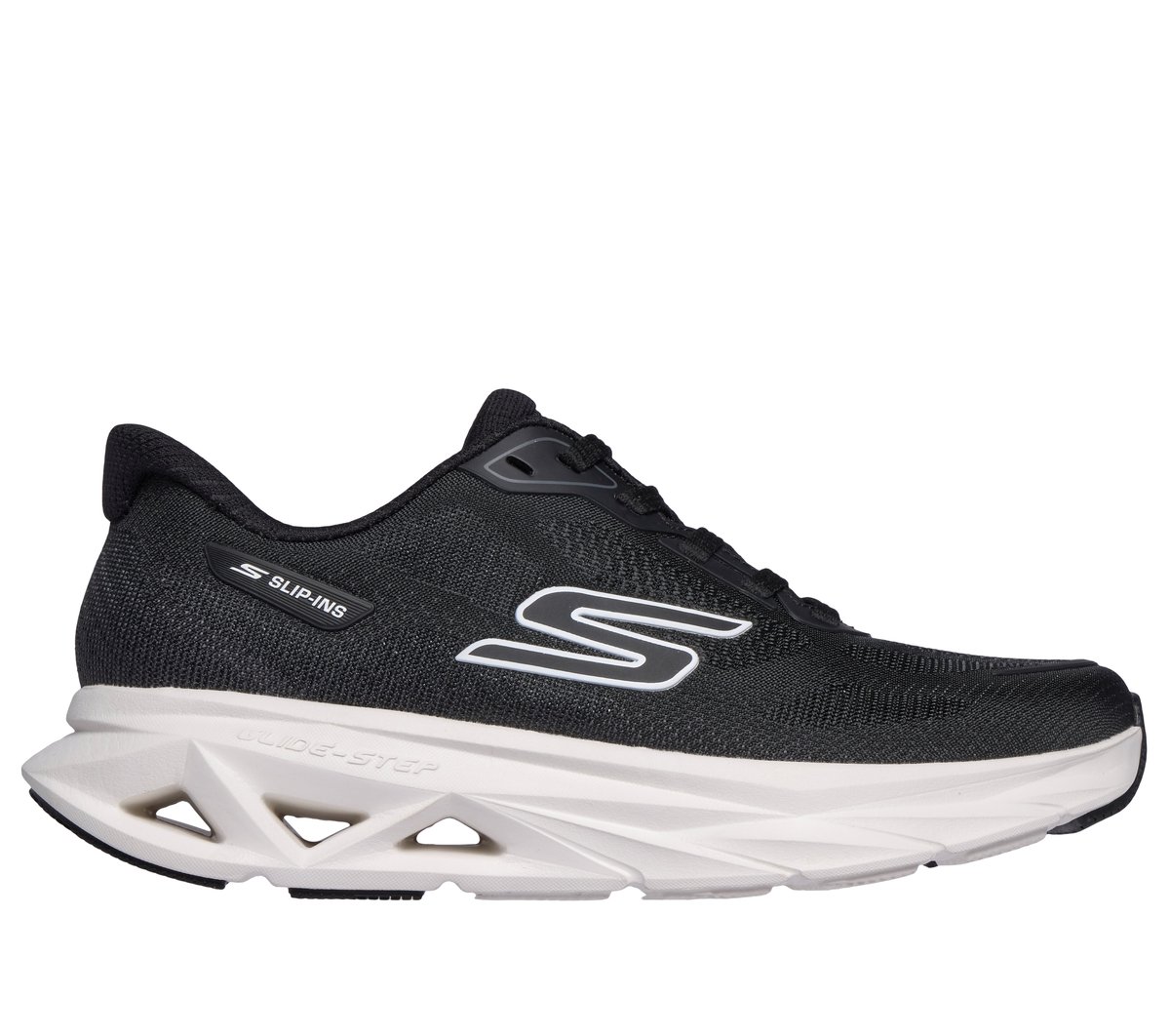 Skechers Slip-ins: Glide-Step Vortex - Rapid Edge — BLACK / WHITE