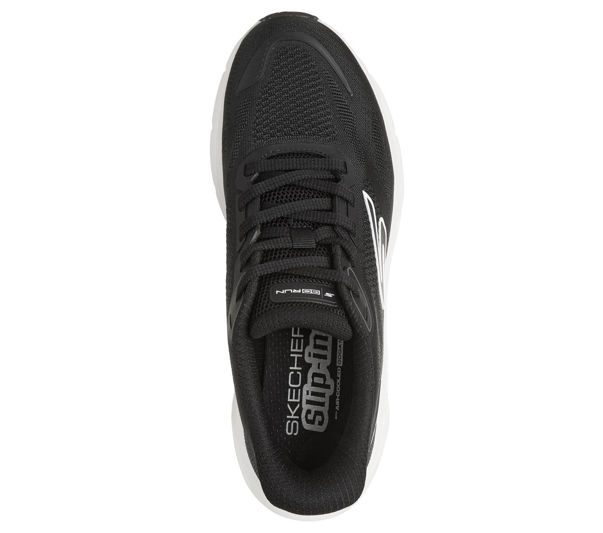 Skechers Slip-ins: Glide-Step Vortex - Rapid Edge — BLACK / WHITE