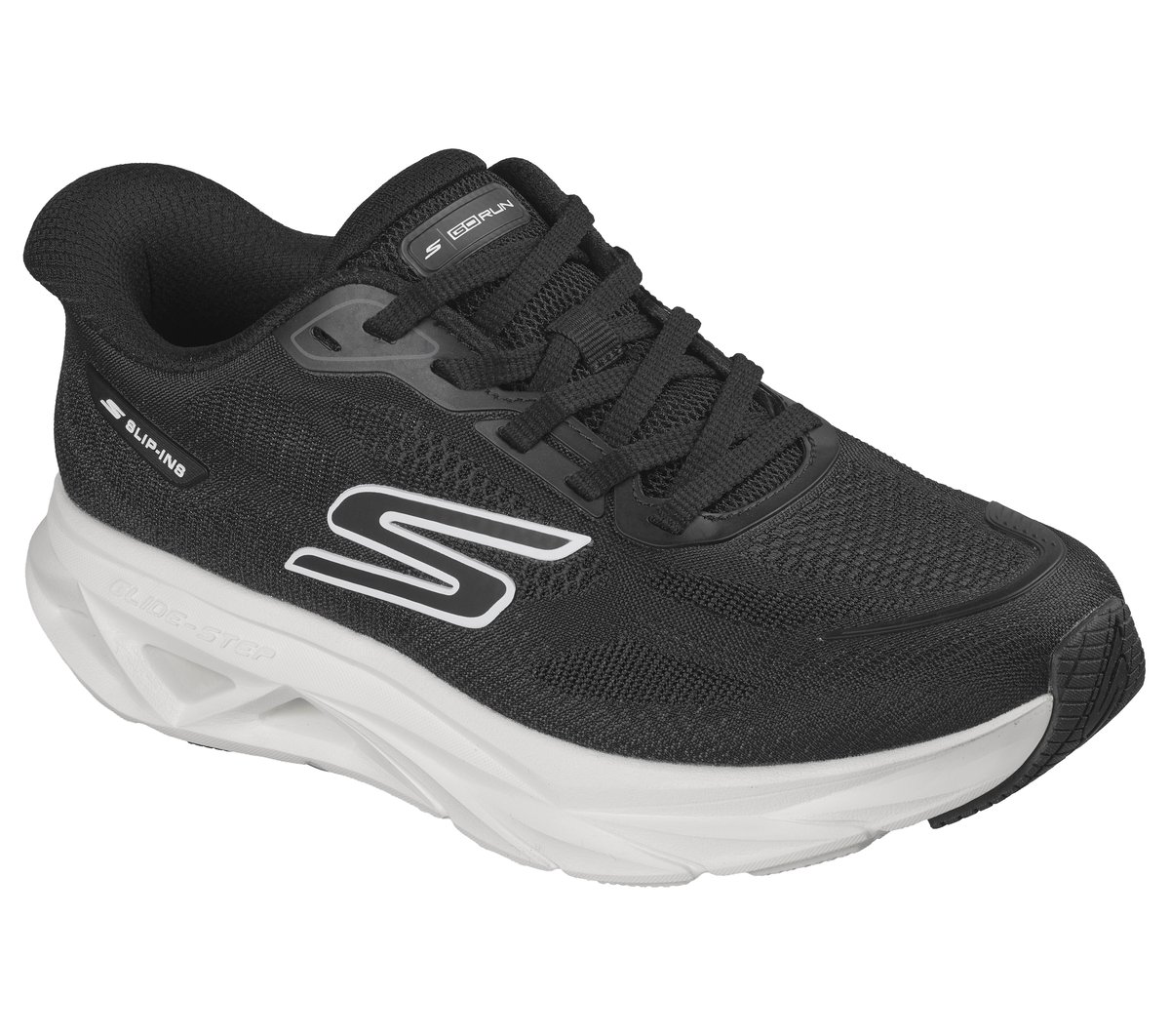 Skechers Slip-ins: Glide-Step Vortex - Rapid Edge — BLACK / WHITE