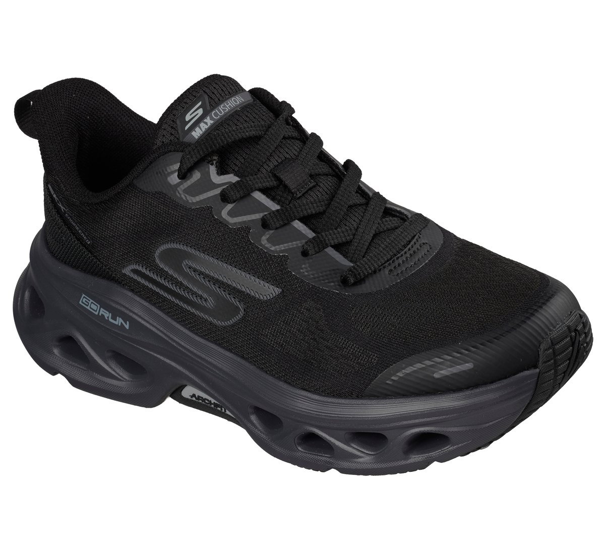 Max Cushioning Glide-Step Arch Fit - Premium Pace — BLACK