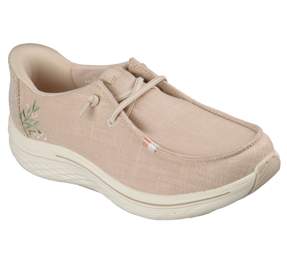 Skechers Slip-ins: Max Cushioning Lite Aura - Floral Garden — NATURAL
