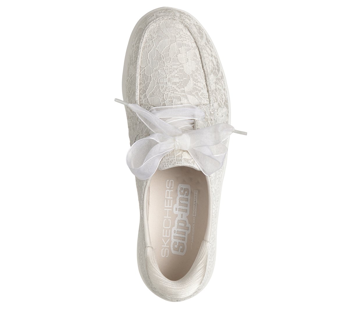 Skechers Slip-ins: On-The-GO Flex Radiant - Lacy — OFF WHITE