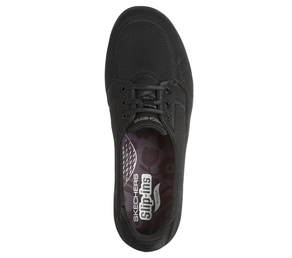 Skechers Slip-ins: Arch Fit Inspire - Ivy Bloom — BLACK / WHITE