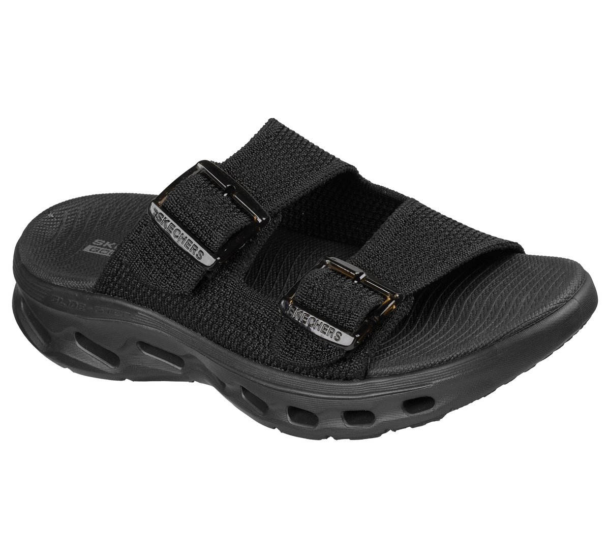 GO WALK Glide-Step 2.0 Sandal - Eloise — BLACK