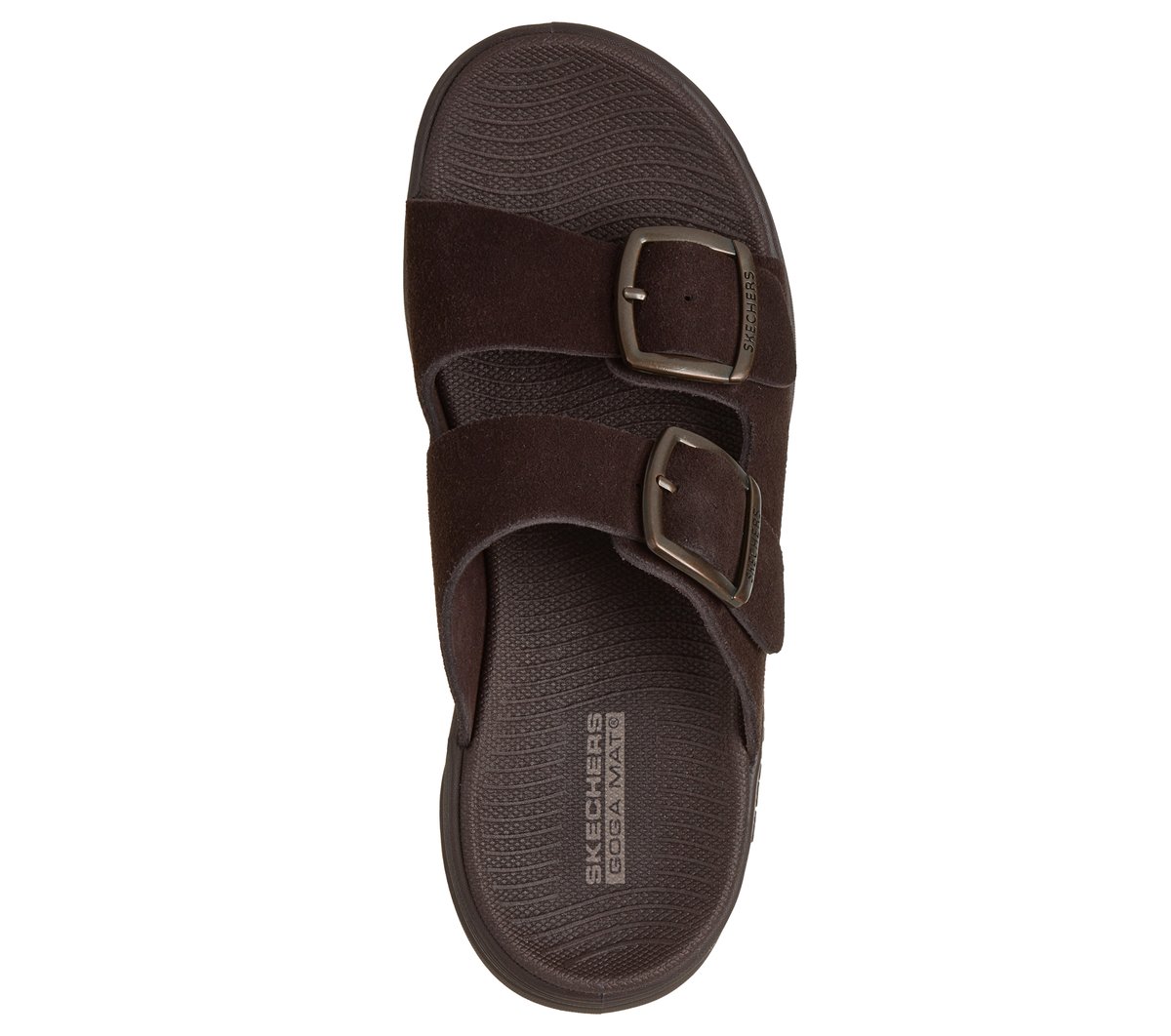 GO WALK Glide-Step 2.0 Sandal - Macy — DARK BROWN