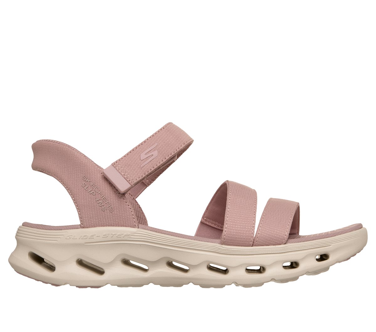Skechers Slip-ins: GO WALK Glide-Step 2.0 Sandal - Ella — MAUVE