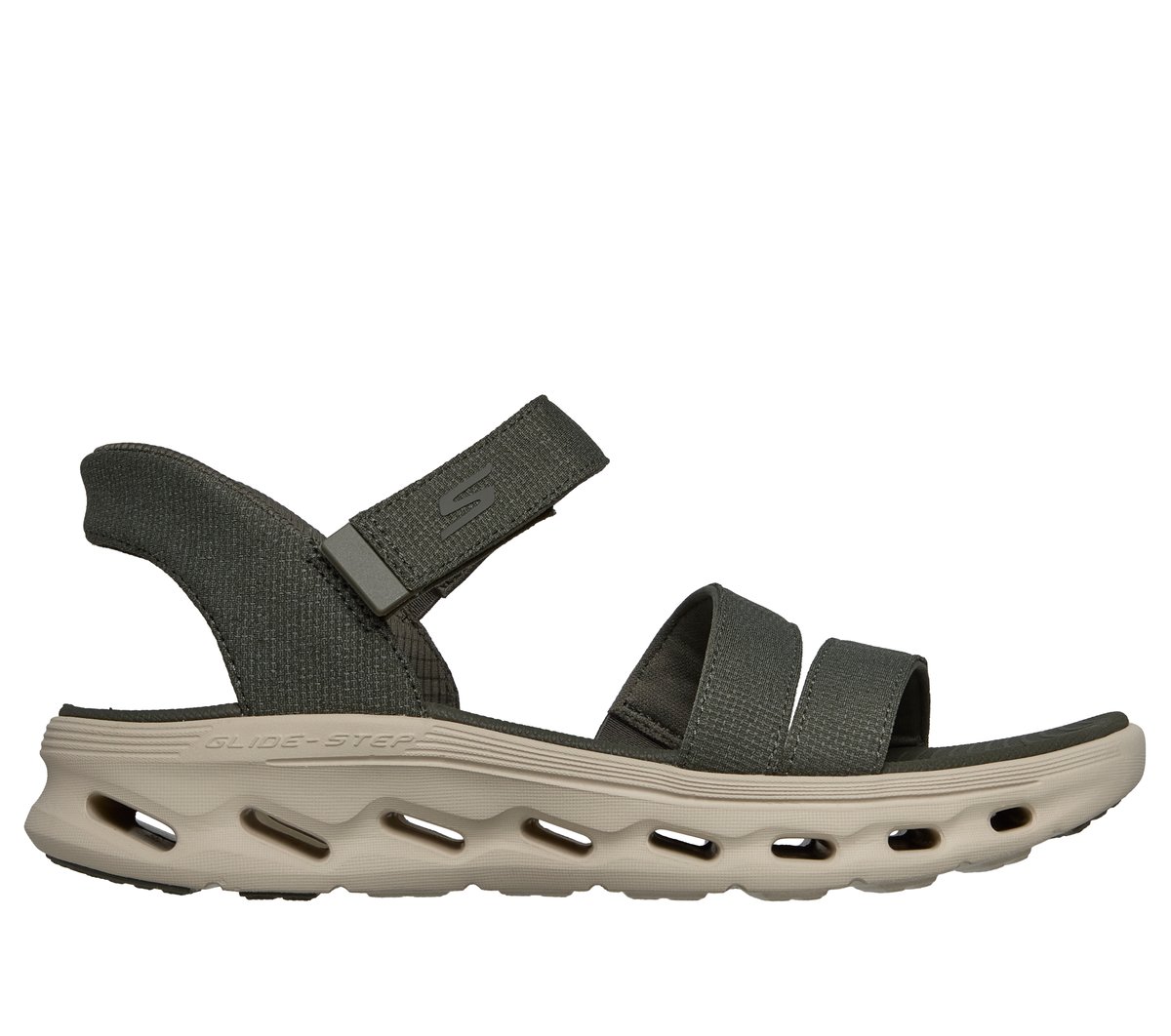 Skechers Slip-ins: GO WALK Glide-Step 2.0 Sandal - Ella — OLIVE