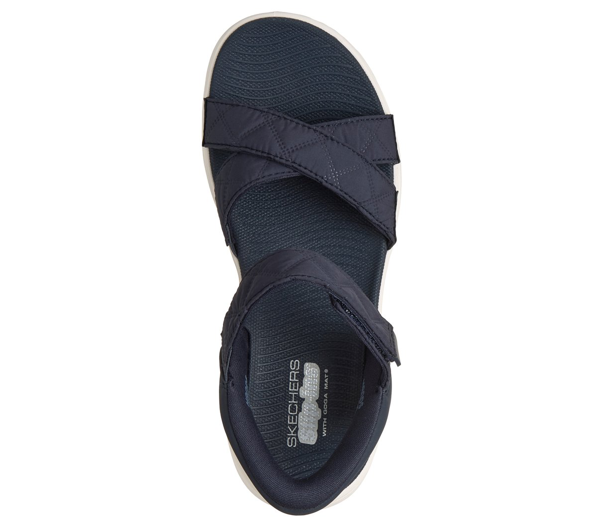 Skechers Slip-ins: GO WALK Glide-Step 2.0 Sandal - Cozy Fit Adrienne — NAVY