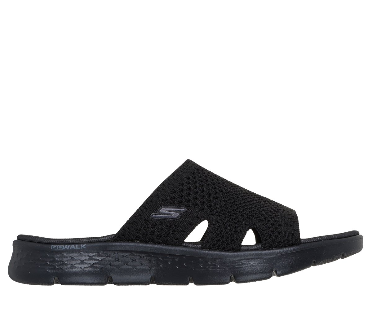 GO WALK Flex Sandal - Elation — BLACK