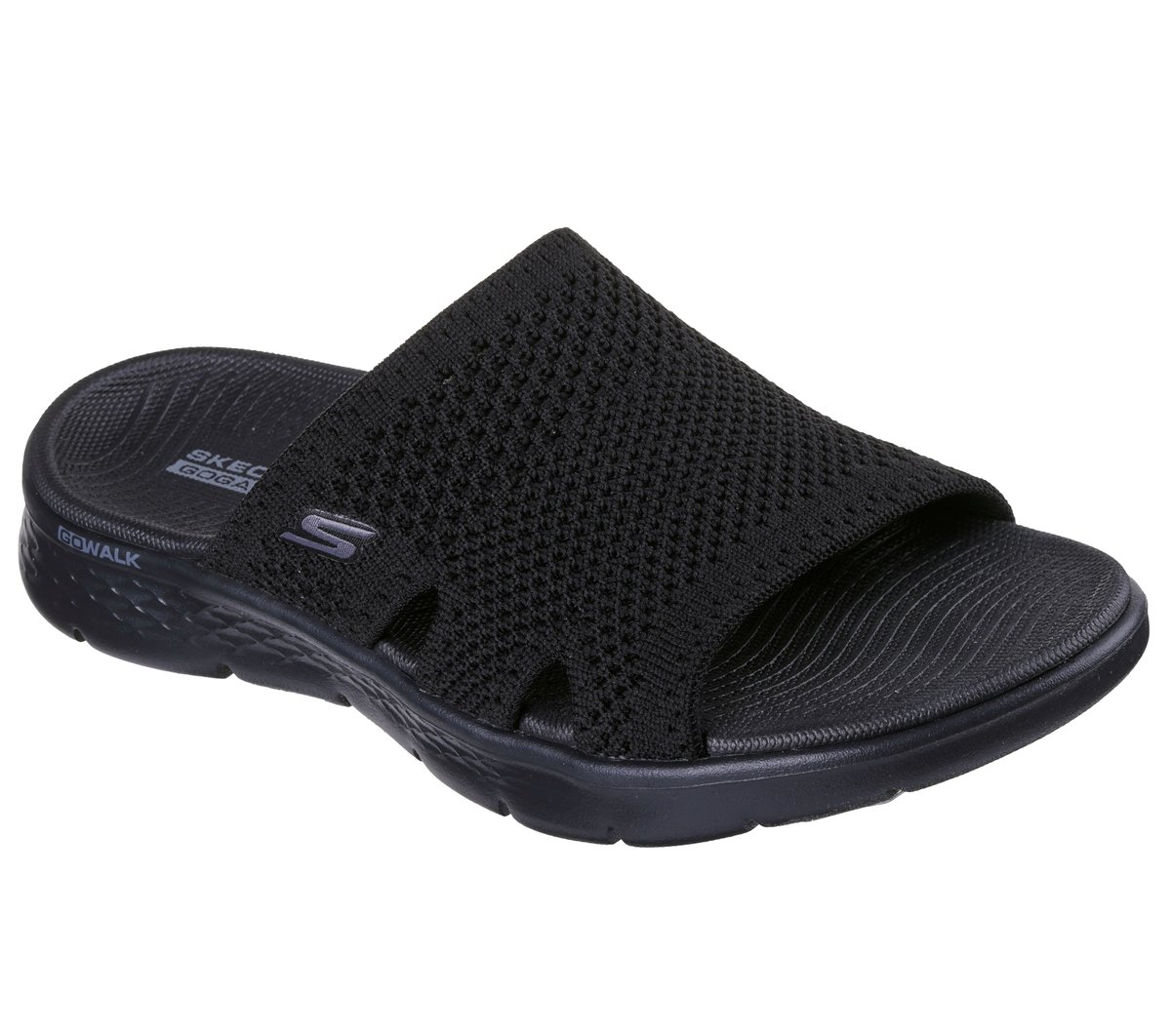 GO WALK Flex Sandal - Elation — BLACK