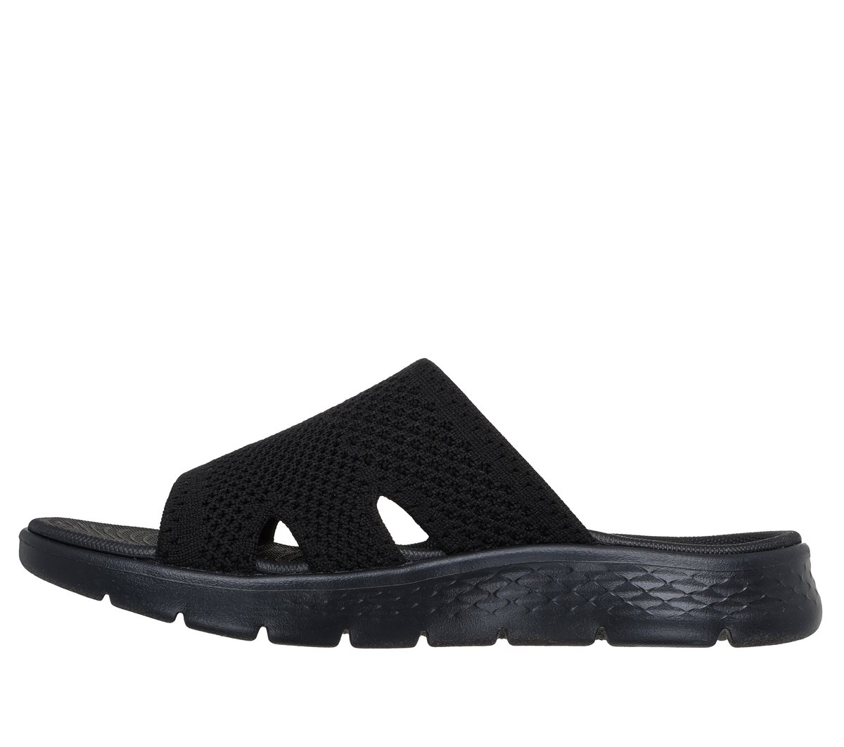 GO WALK Flex Sandal - Elation — BLACK