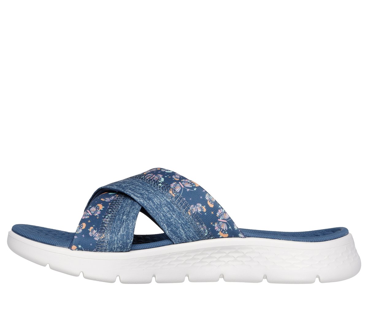 GO WALK Flex Sandal - Butterfly Bliss — NAVY