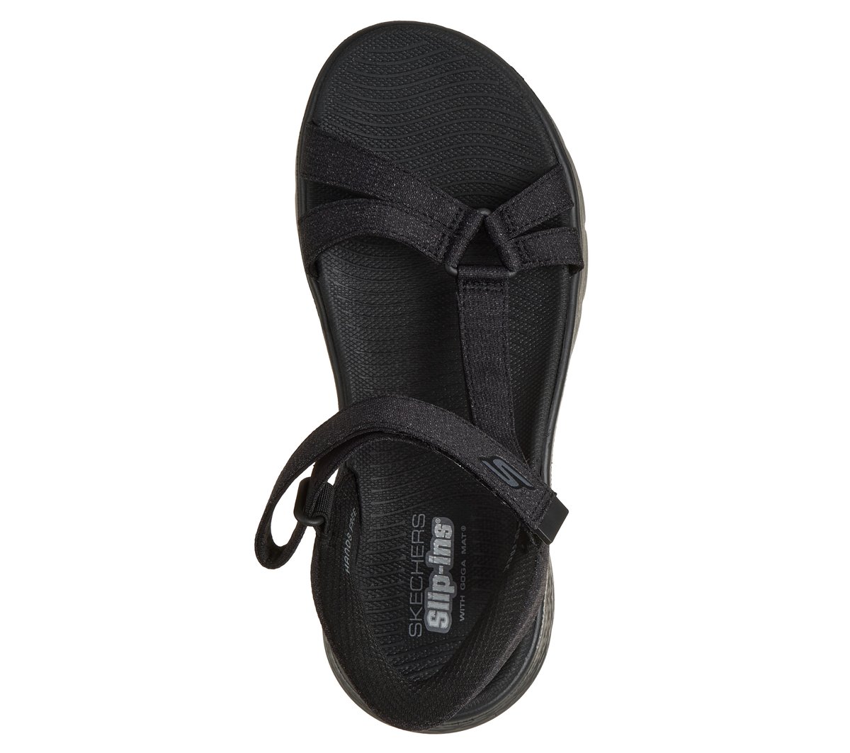 Skechers Slip-ins: GO WALK Flex Sandal - Illuminate — BLACK