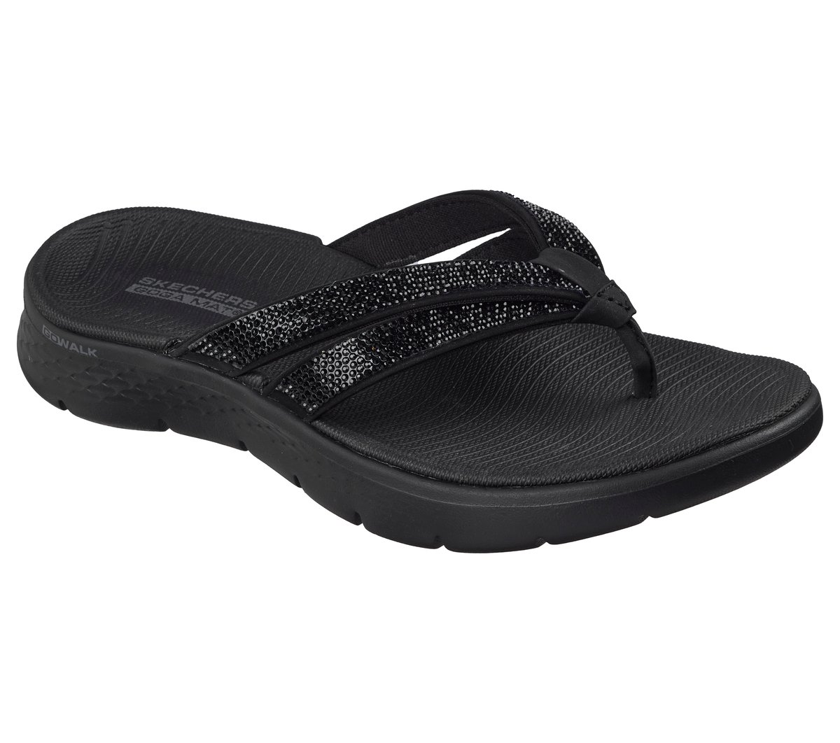 GO WALK Flex Sandal - Lindsey — BLACK