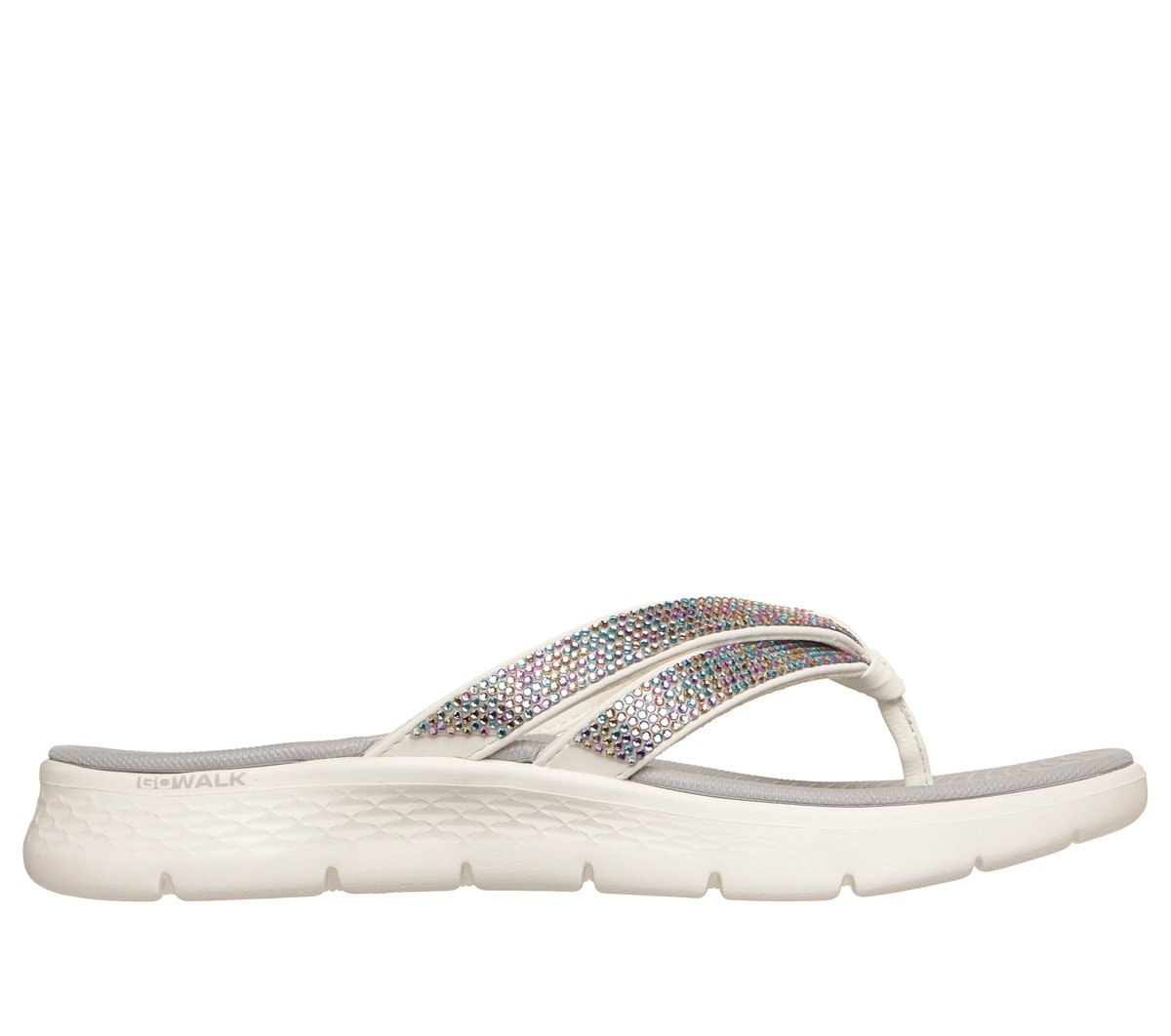 GO WALK Flex Sandal - Lindsey — WHITE / MULTI
