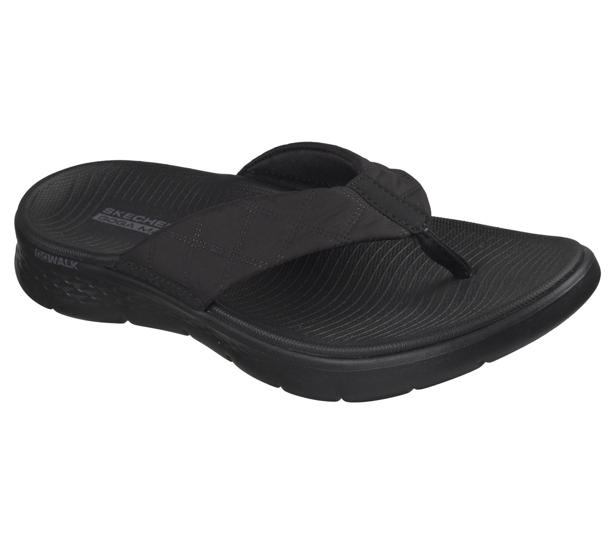 GO WALK Flex Sandal - Addison — BLACK