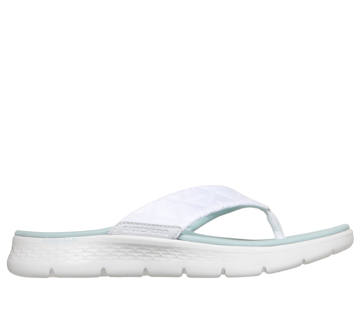GO WALK Flex Sandal - Addison — WHITE / BLUE
