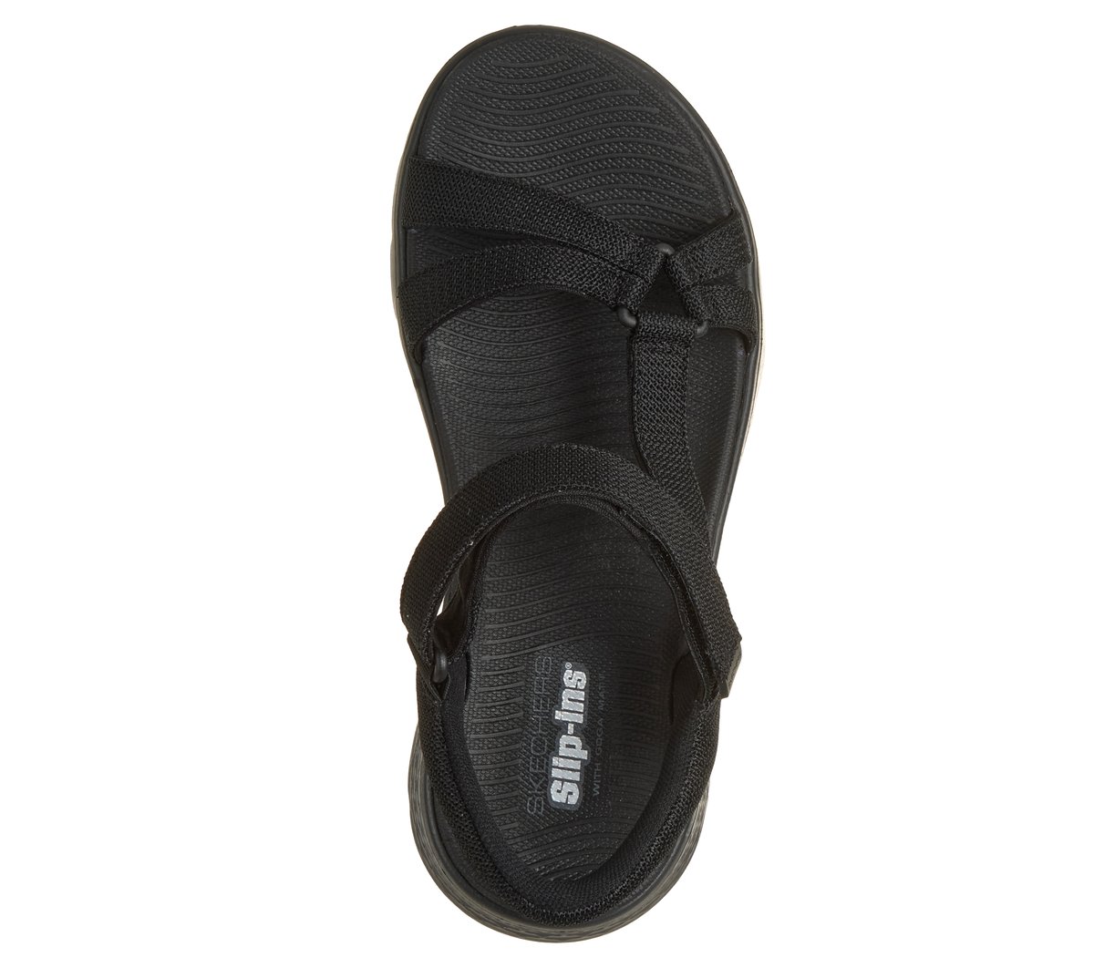 Skechers Slip-ins: GO WALK Flex Sandal - Radiant — BLACK