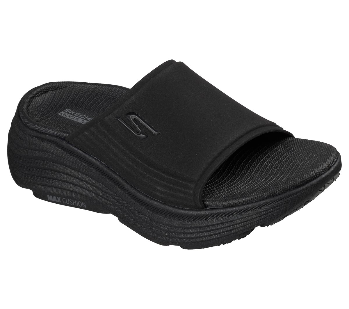 Max Cushioning Endeavour Sandal - Esmie — BLACK