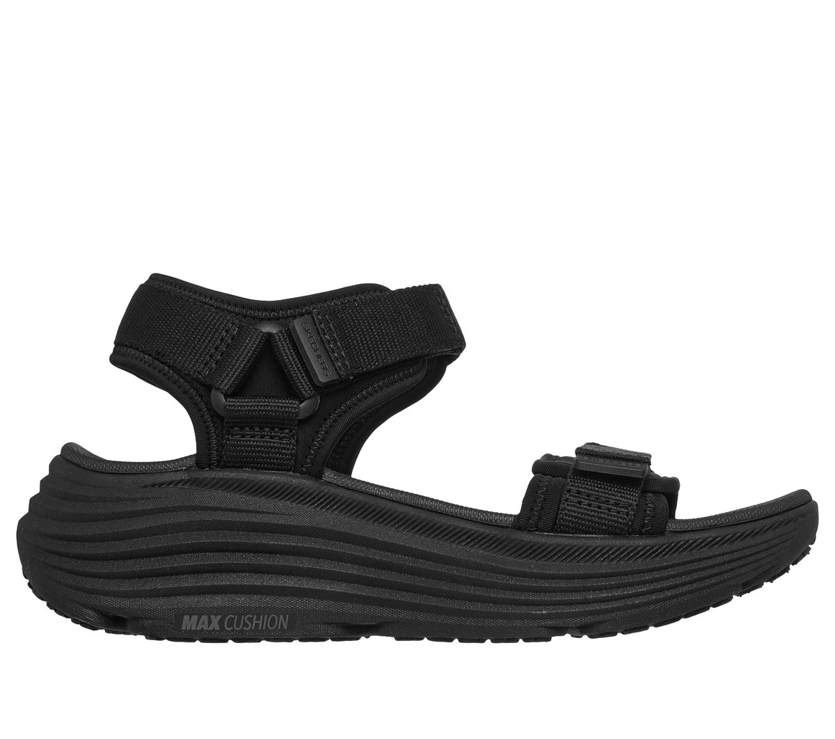 Max Cushioning Endeavour Sandal - Miranda — BLACK
