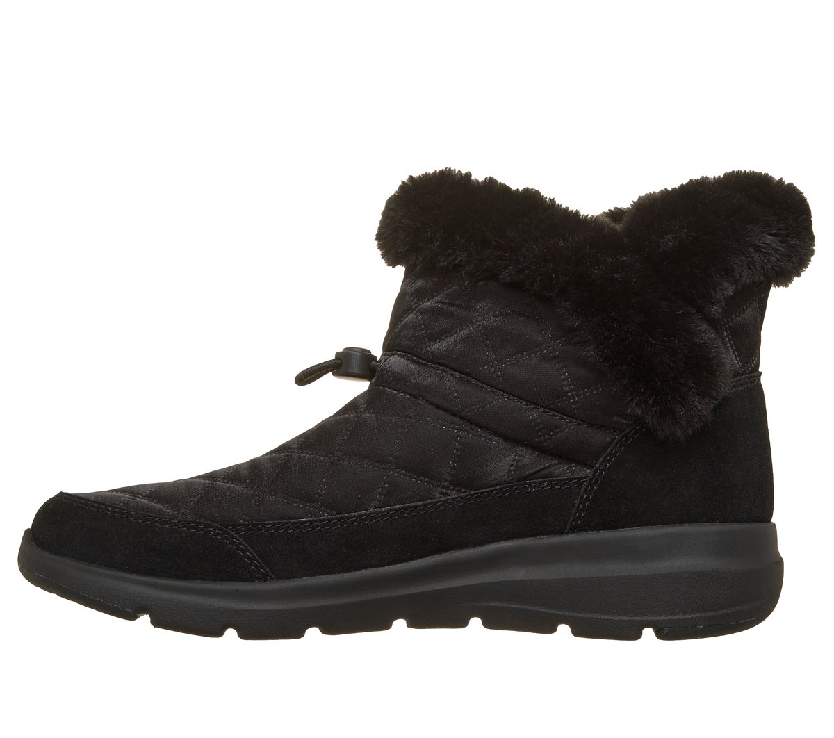 Skechers Slip-ins: Glacial Ultra - Cozy Fit Shimmer — BLACK