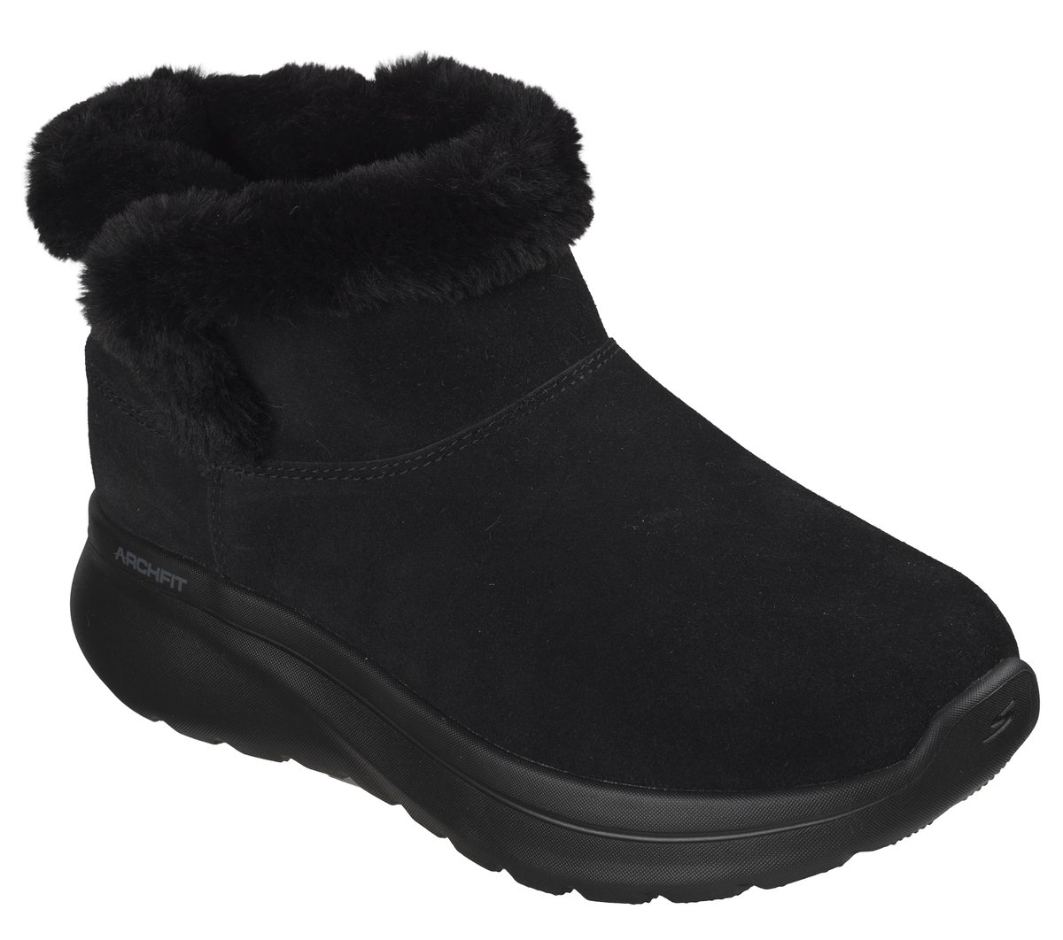 Skechers Slip-ins Relaxed Fit: GO WALK Arch Fit N-Joy - Elevate — BLACK