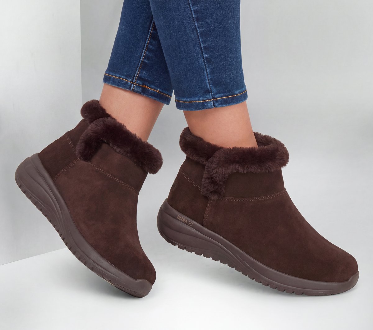 Waterproof Relaxed Fit: On-The-GO Stellar - Cozy Step — DARK BROWN