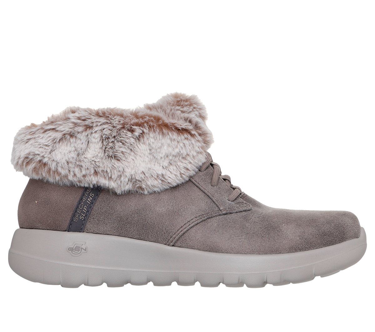 Skechers Slip-ins: On-The-GO Joy - Cozy Charm — DARK TAUPE