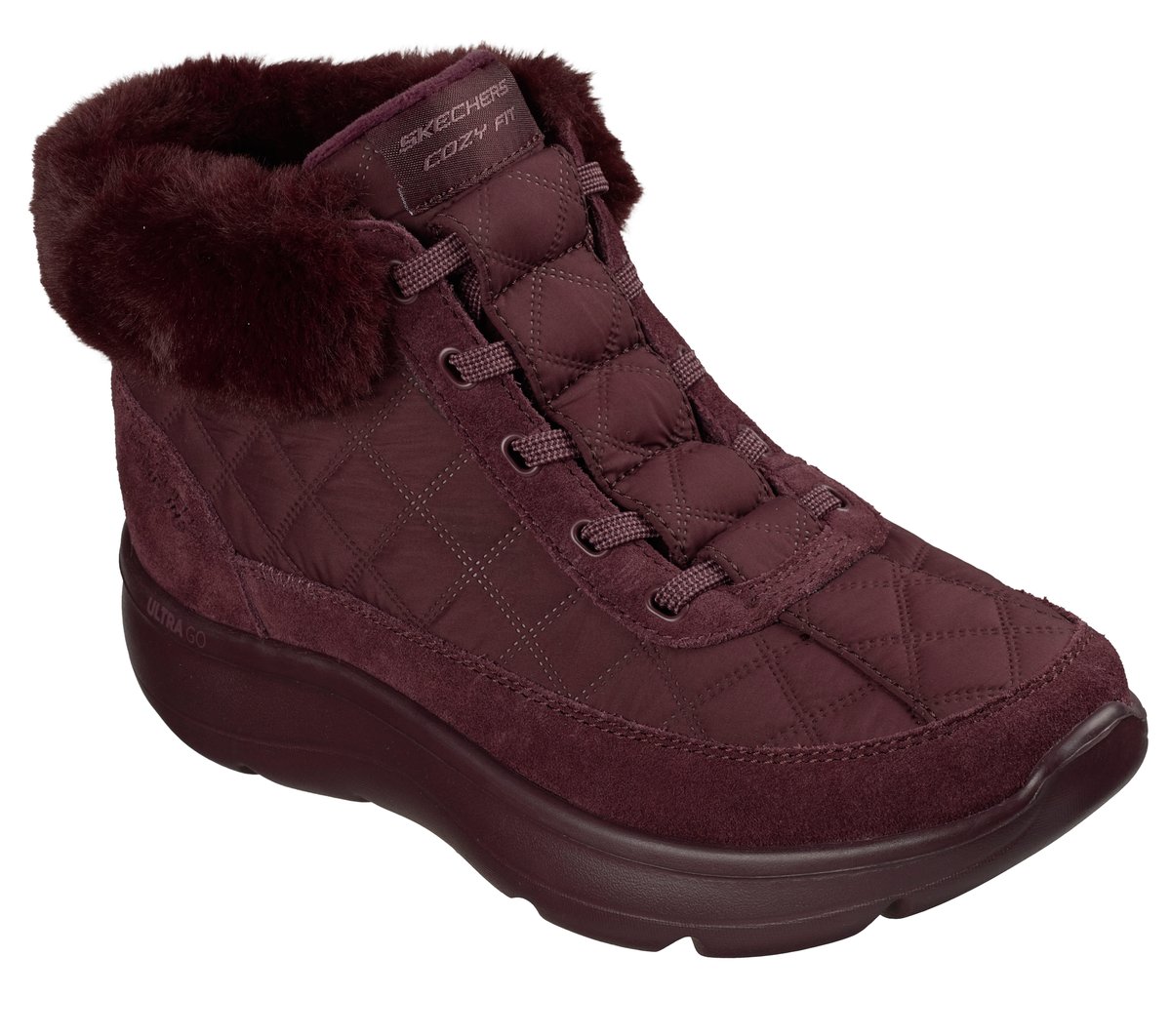 Skechers Slip-ins: On-The-GO Encore - Cozy Fit Maisie — BURGUNDY