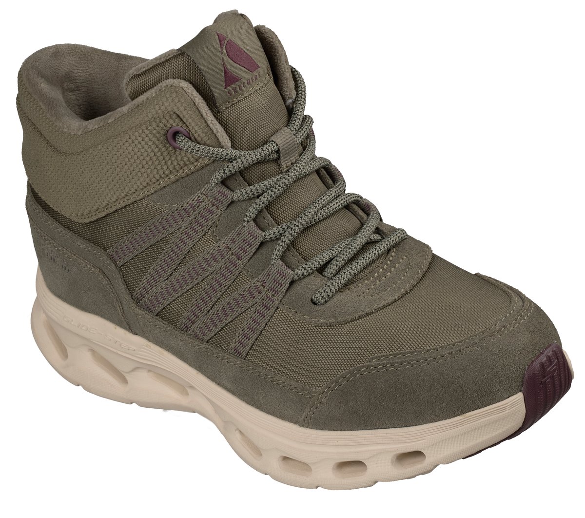 Skechers Slip-ins: GO WALK Glide-Step 2.0 Boot - Arlo — OLIVE / MULTI