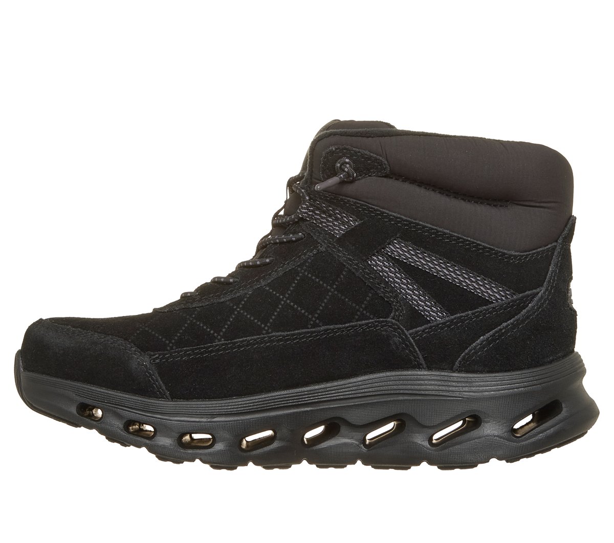 Skechers Slip-ins Waterproof: GO WALK Glide-Step 2.0 Boot - Cozy Fit Ascension — BLACK