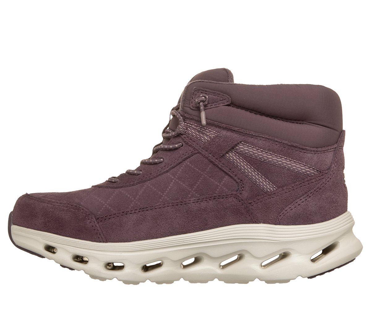 Skechers Slip-ins Waterproof: GO WALK Glide-Step 2.0 Boot - Cozy Fit Ascension — PLUM