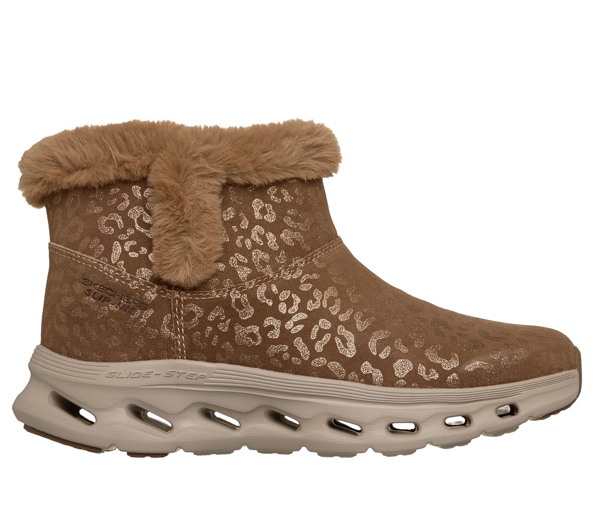 Skechers Slip-ins: GO WALK Glide-Step 2.0 Boot - Mystique — CHESTNUT