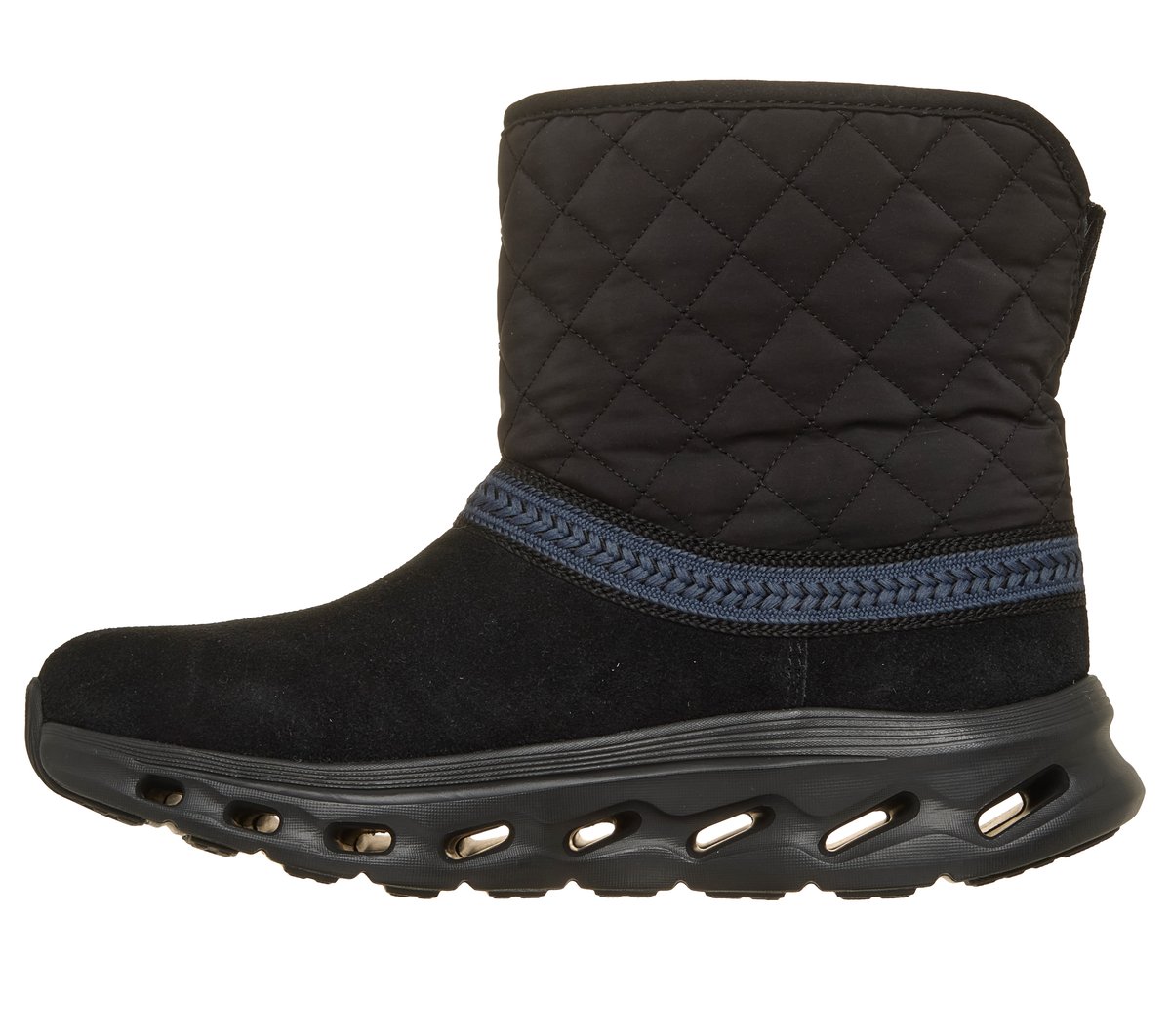 GO WALK Glide-Step 2.0 Boot - Cozy Trail — BLACK