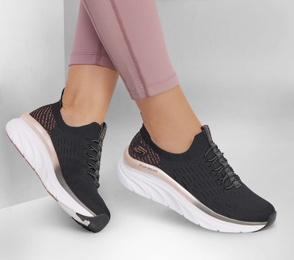 Relaxed Fit: D'Lux Walker - Let it Glow — BLACK / ROSE GOLD
