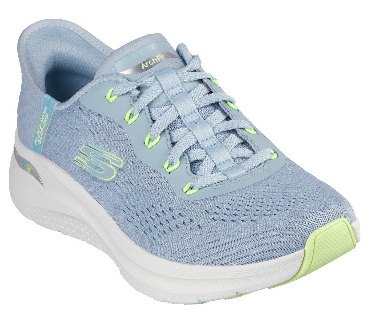 Skechers Slip-ins: Arch Fit 2.0 - Easy Chic — BLUE / LIME