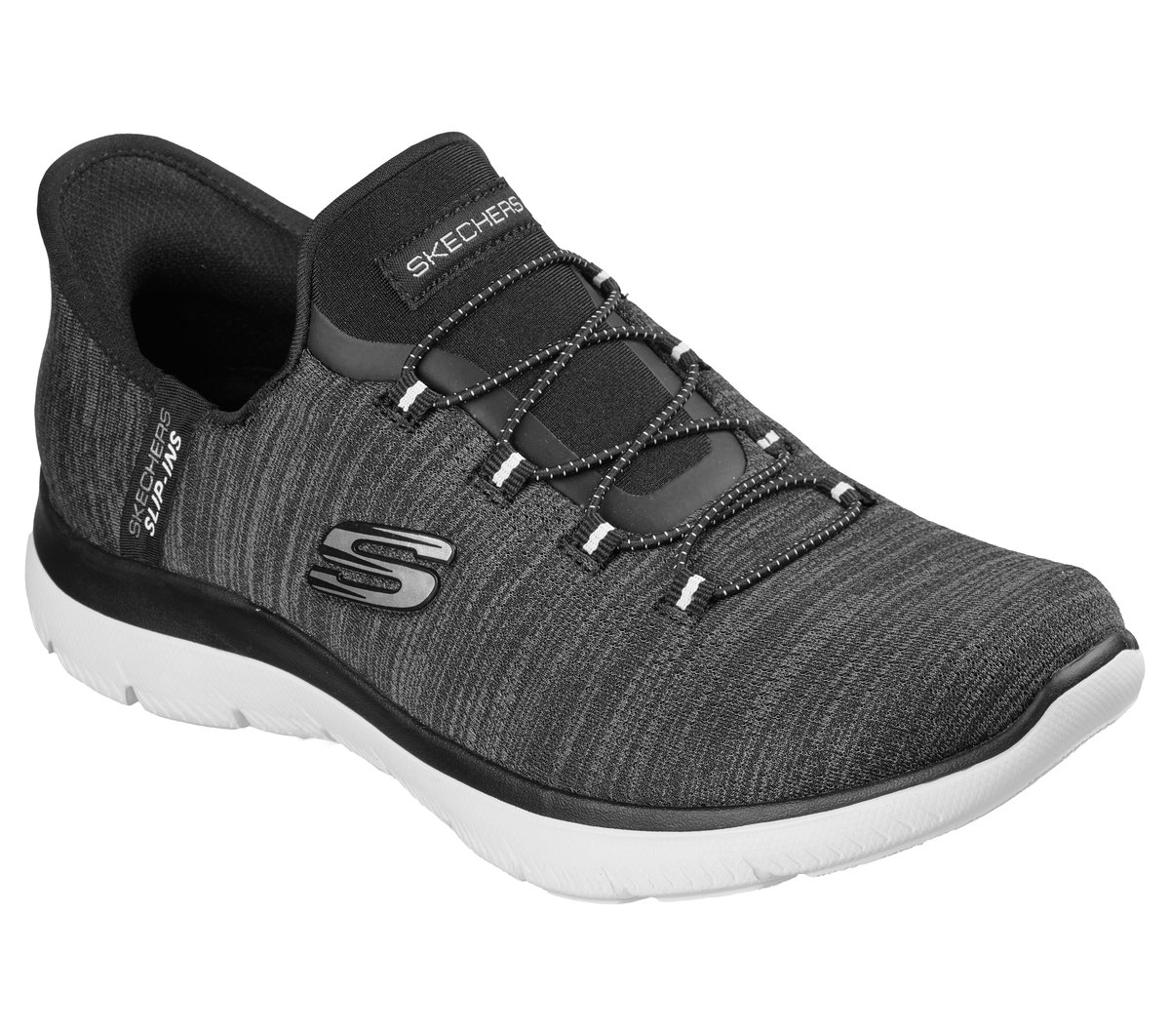 Skechers Slip-ins: Summits - Everyday Set — BLACK / WHITE