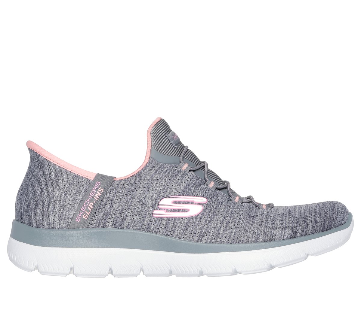 Skechers Slip-ins: Summits - Everyday Set — GRAY / CORAL