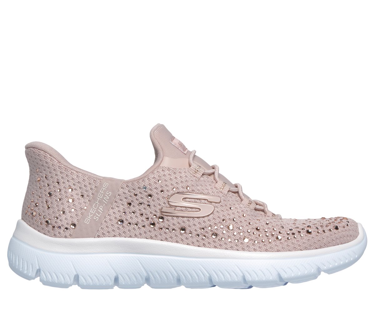 Skechers Slip-ins: Summits - Brilliant Shine — LIGHT MAUVE