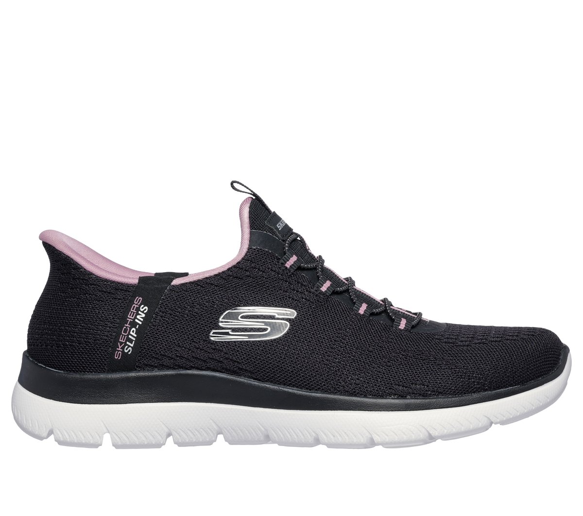 Skechers Slip-ins: Summits - Dream Chaser — BLACK / MAUVE