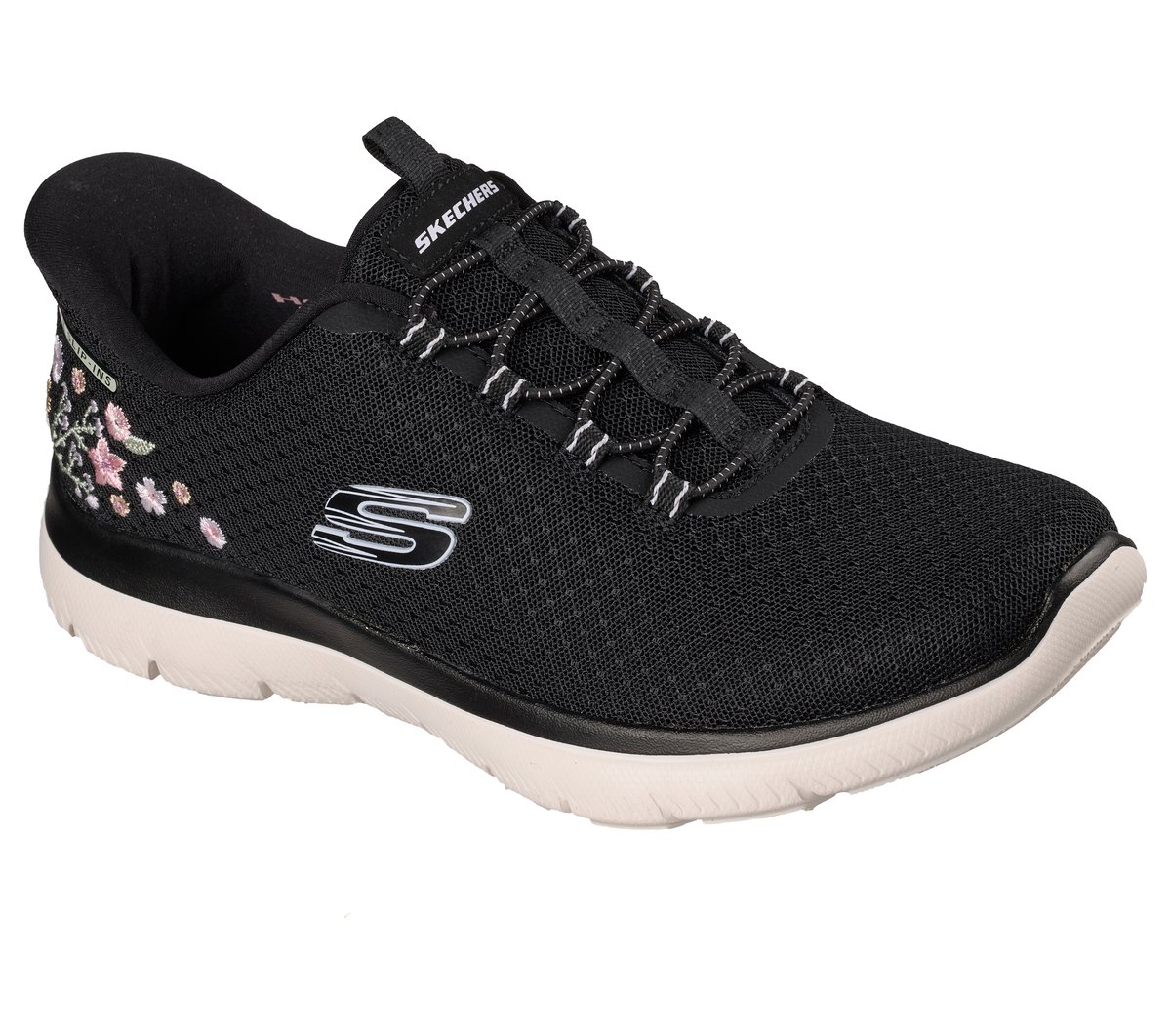 Skechers Slip-ins: Summits - Spring Blossom — BLACK