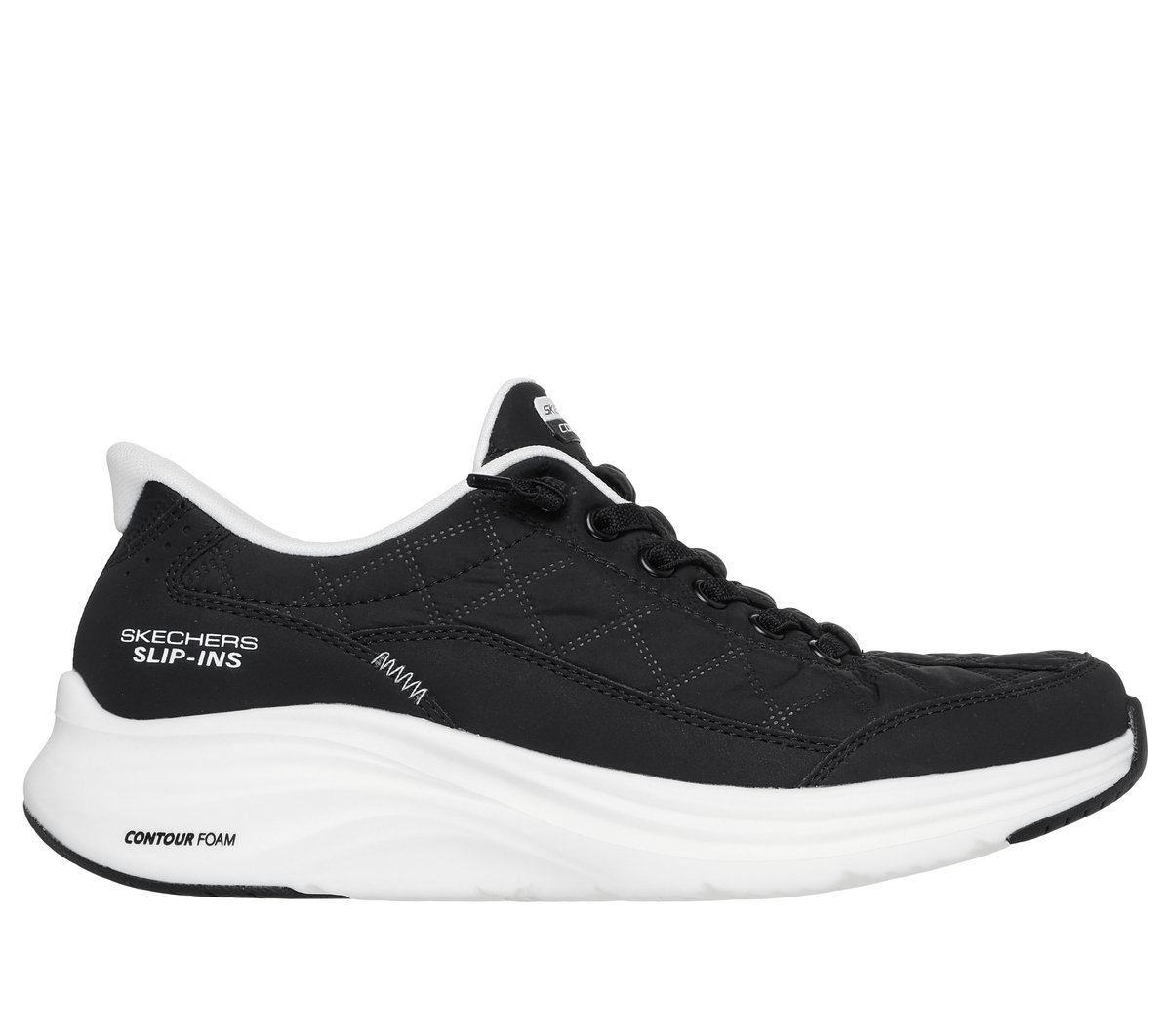 Skechers Slip-ins: Contour Foam — BLACK / WHITE