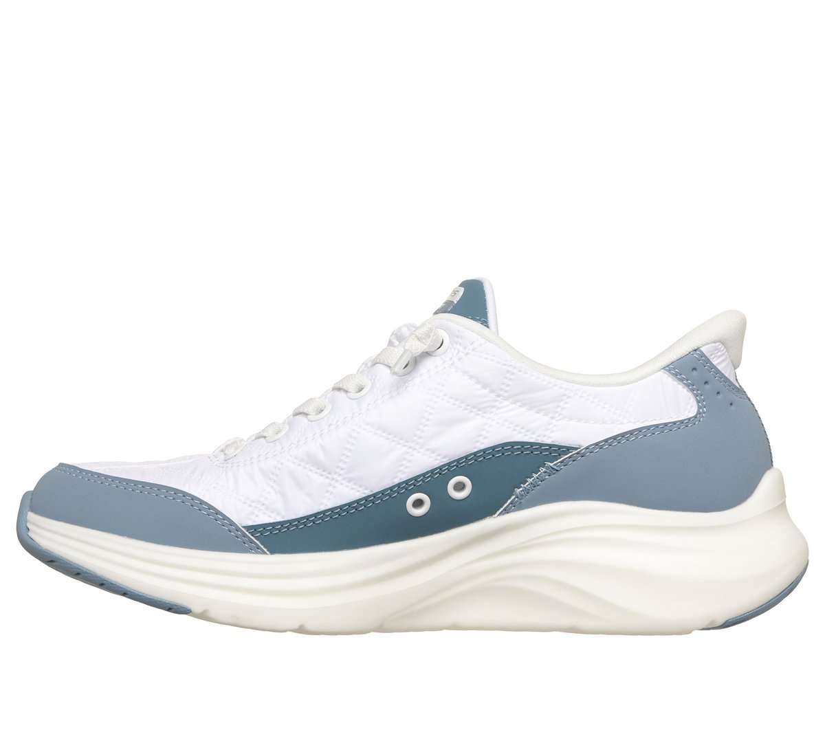 Skechers Slip-ins: Contour Foam — WHITE / LIGHT BLUE