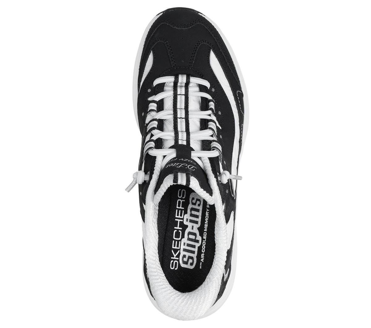 Skechers Slip-ins: Contour Foam - Cozy Fit Sweet Nostalgia — BLACK / WHITE